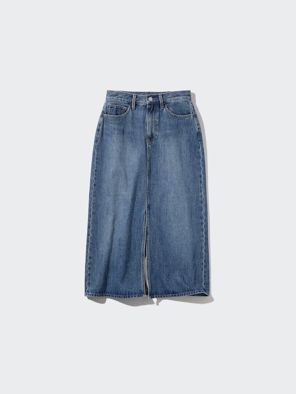 Denim Long Skirt