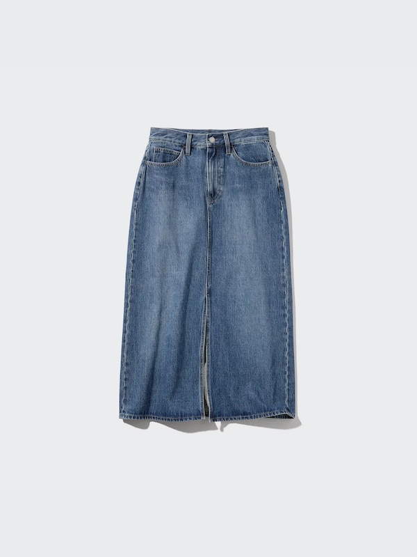 Denim Long Skirt