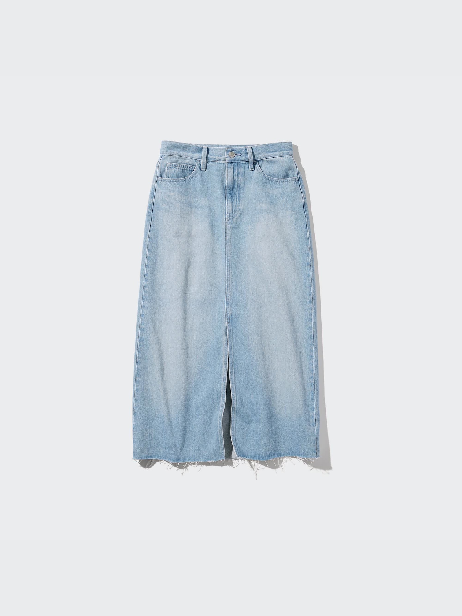 Denim Long Skirt (Raw Hem) | UNIQLO US