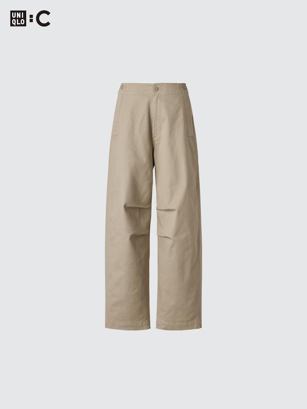 COTTON WIDE PANTS