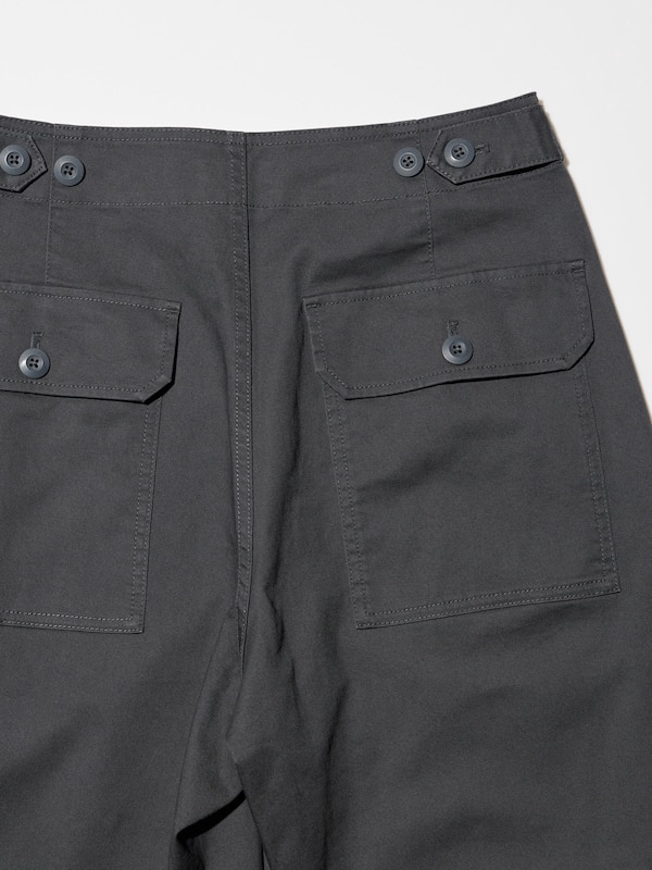 Cotton Wide Pants