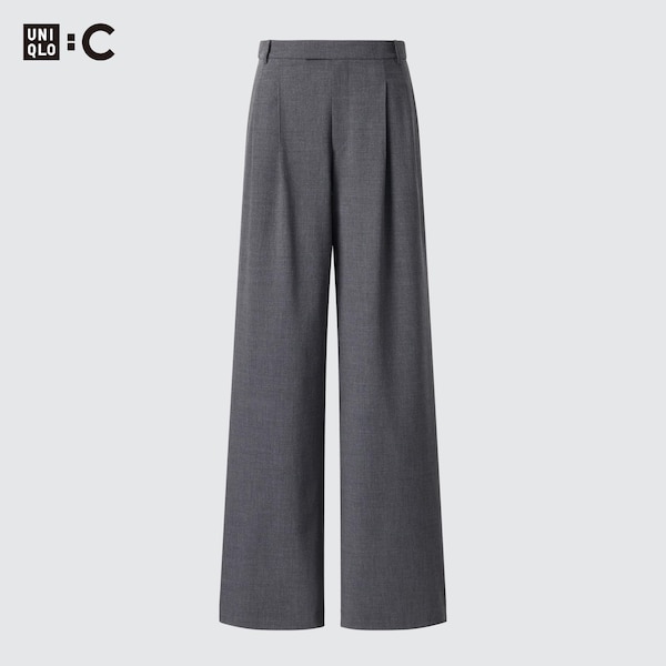 Pleated Wide Straight Pants UNIQLO US