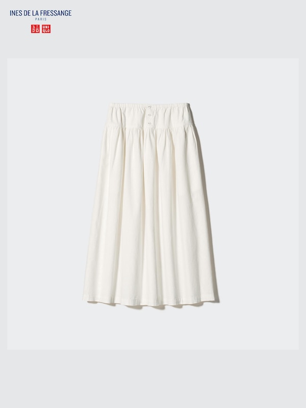 Linen Cotton Gather Skirt