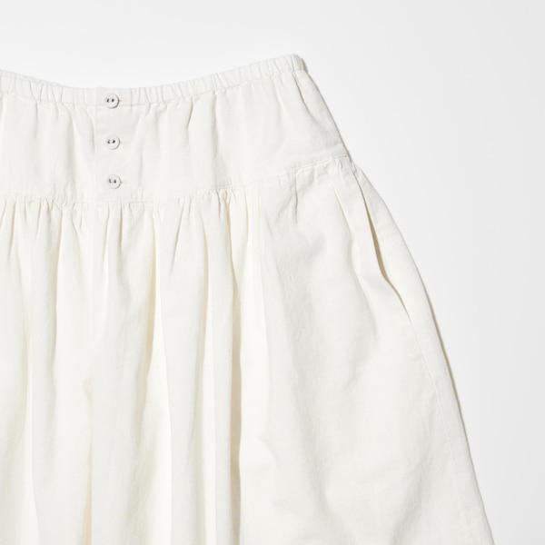 Linen Cotton Gather Skirt | UNIQLO US