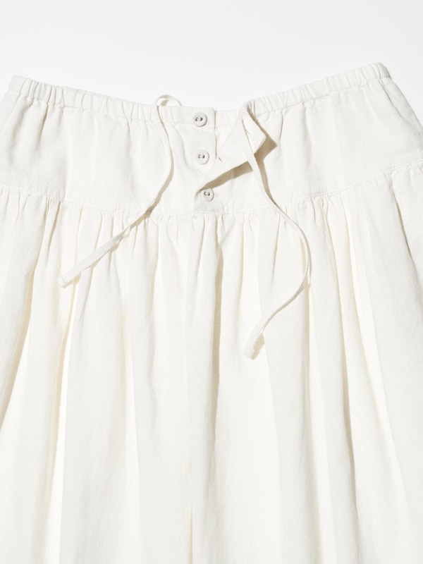 Linen Cotton Gather Skirt