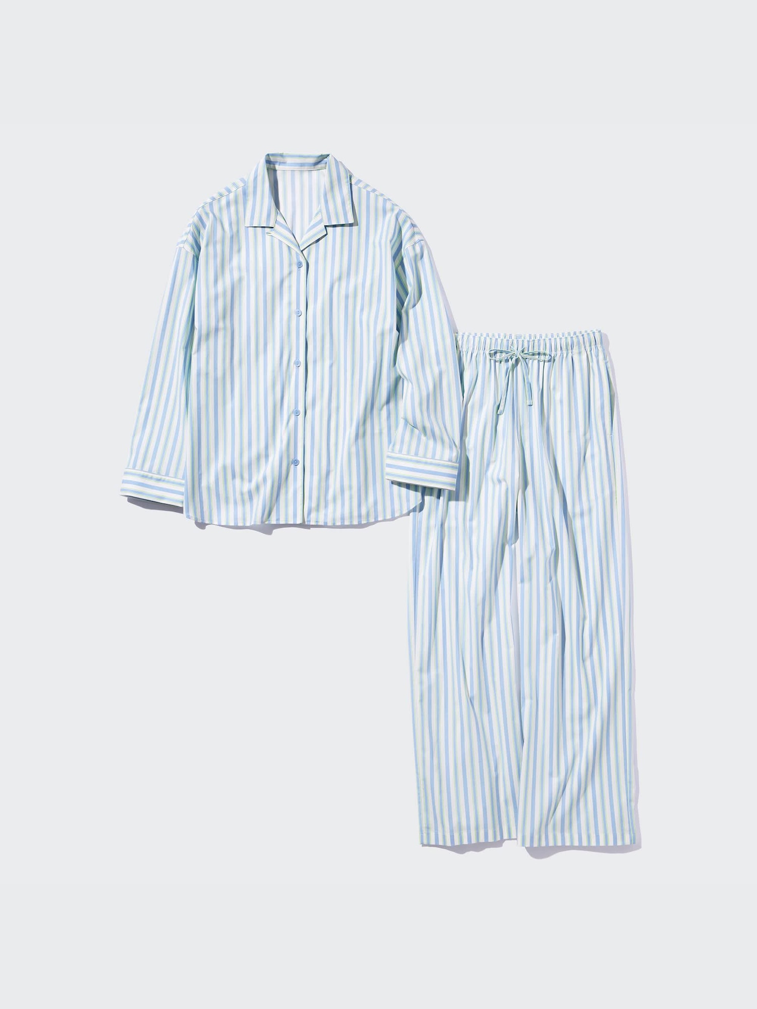 Women s Soft Stretch Long Sleeved Pyjamas UNIQLO UK