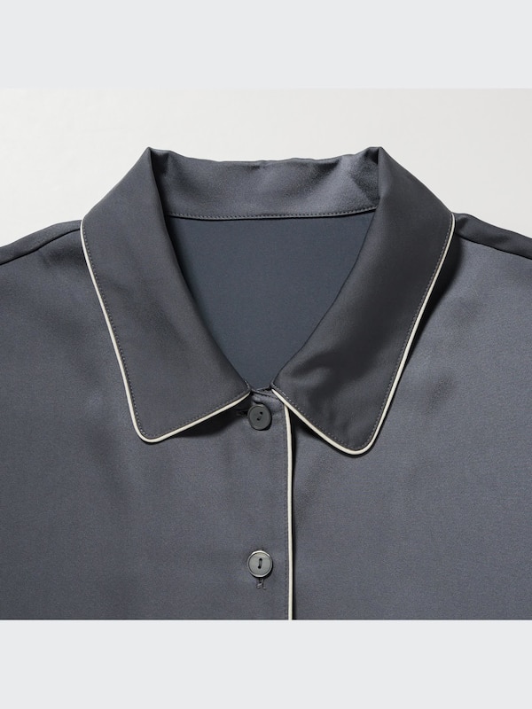 Satin Short-Sleeve Pajamas