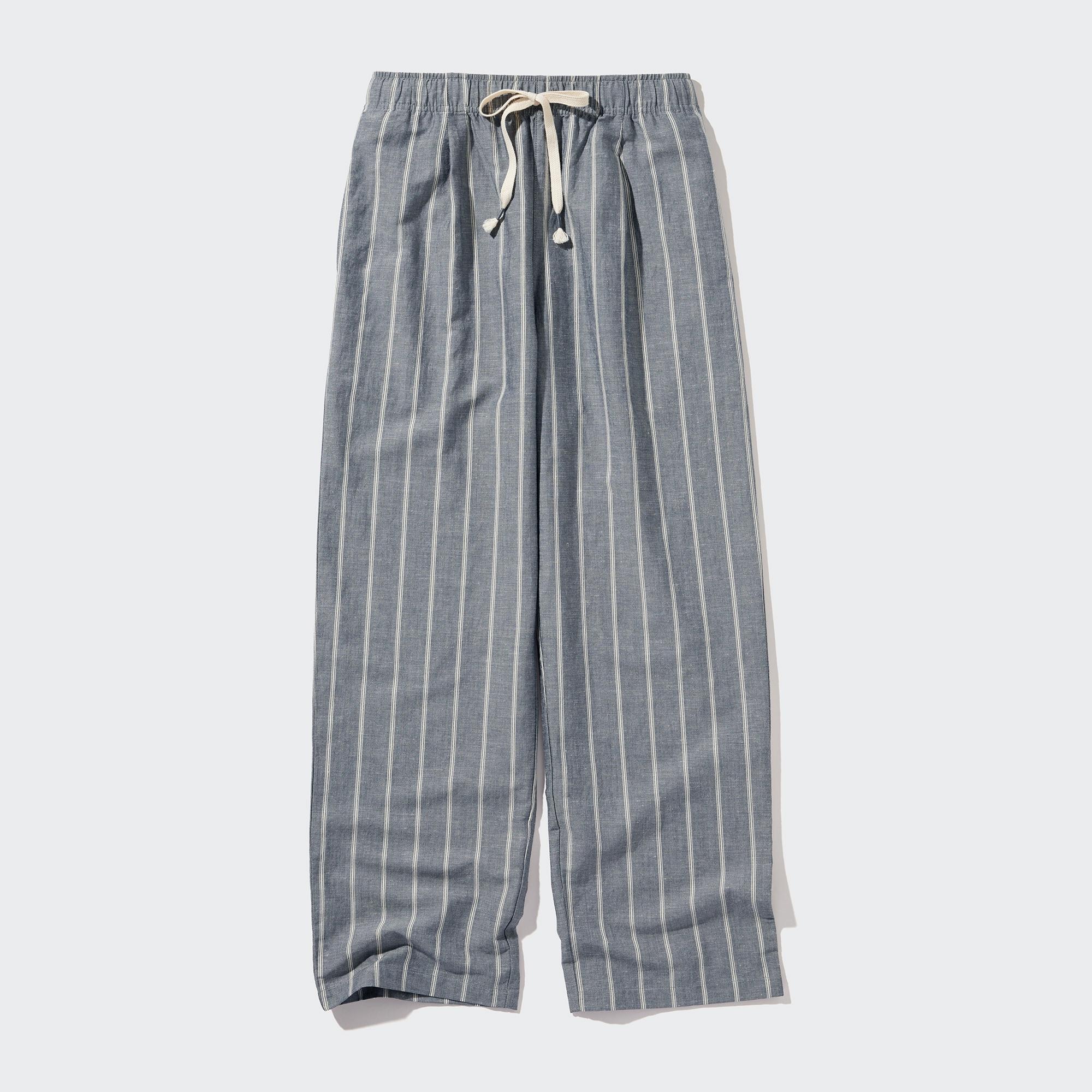 Linen Blend Easy Pants | Striped