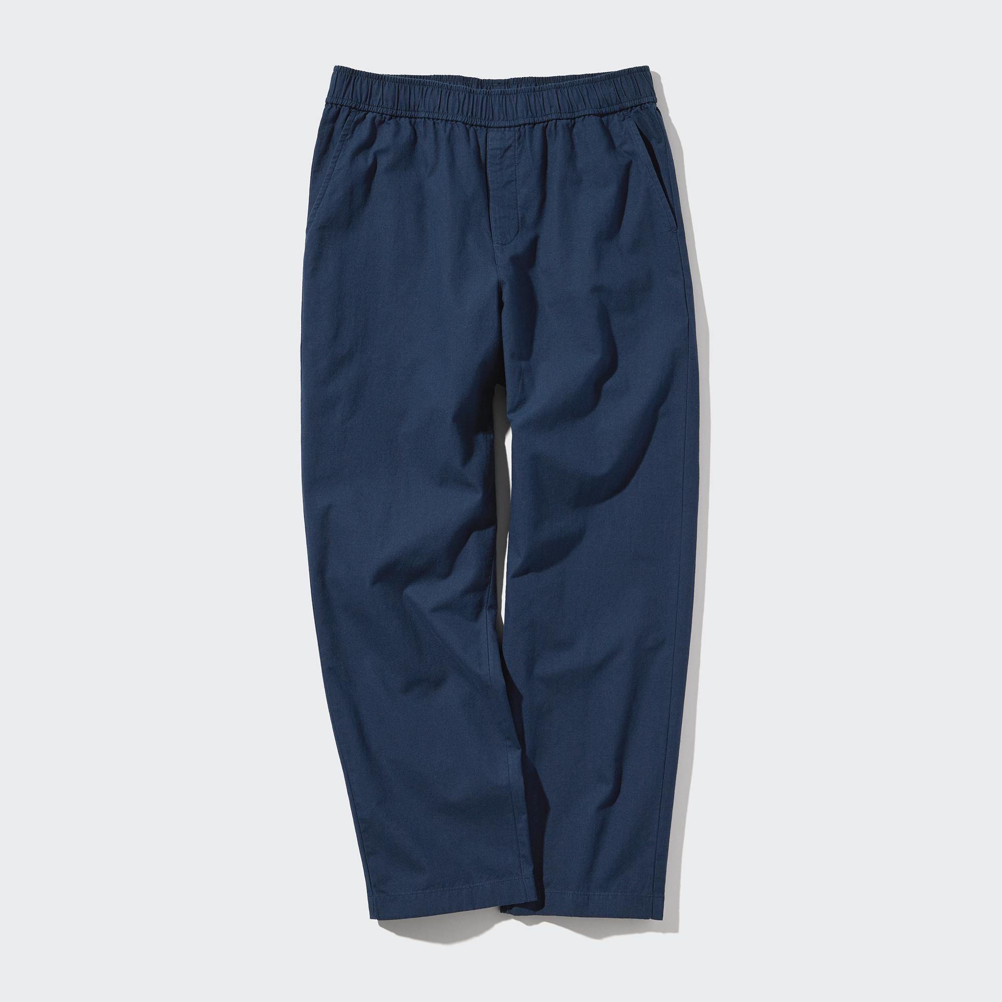 COTTON RELAXED ANKLE PANTS