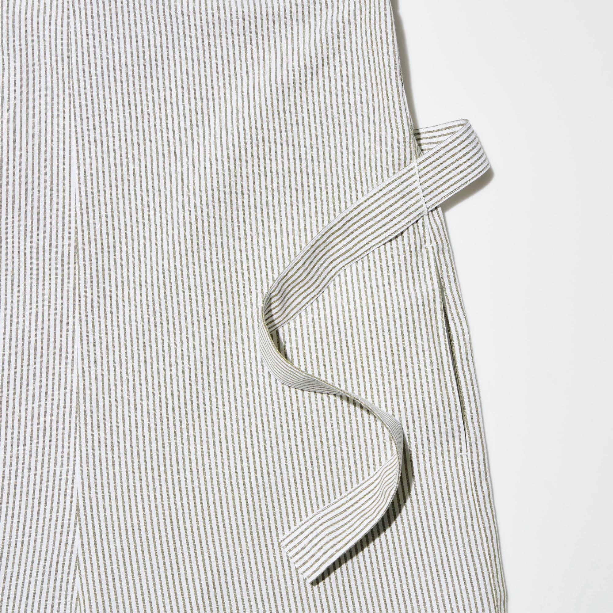 Striped Linen Blend Jumpsuit