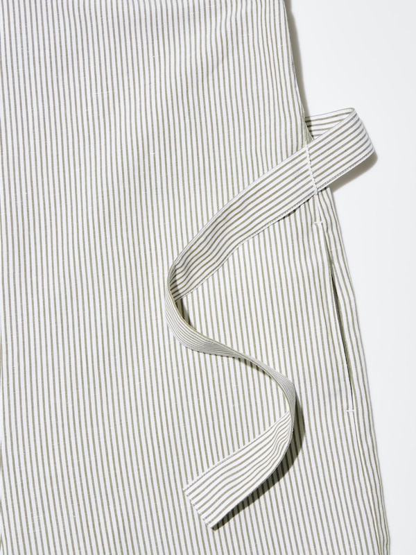 Striped Linen Blend Jumpsuit