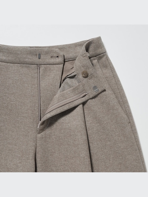 Jersey Bundfaltenhose (Wide Fit, lang)