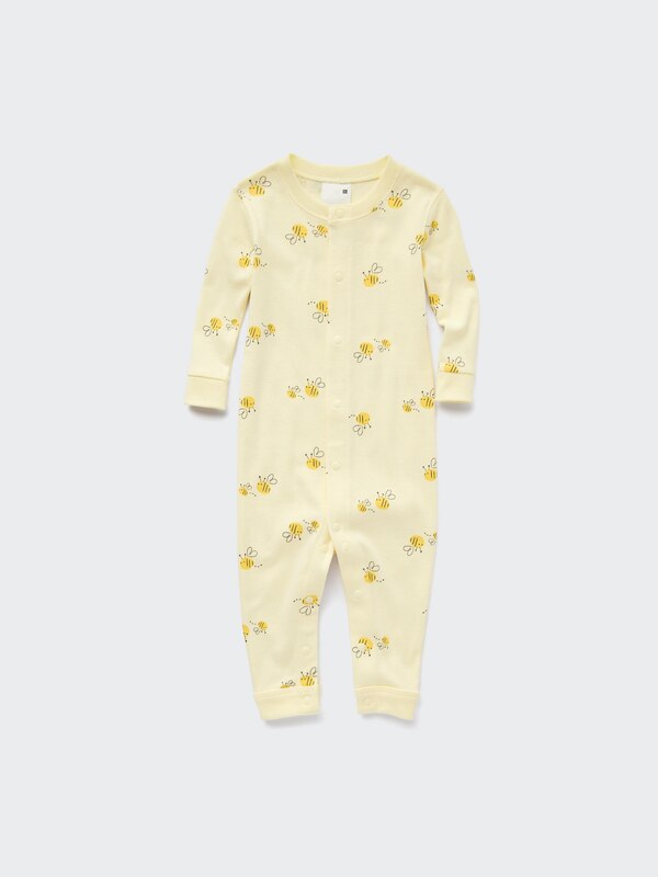 Joy of Print Long-Sleeve One Piece Outfit (Bee)