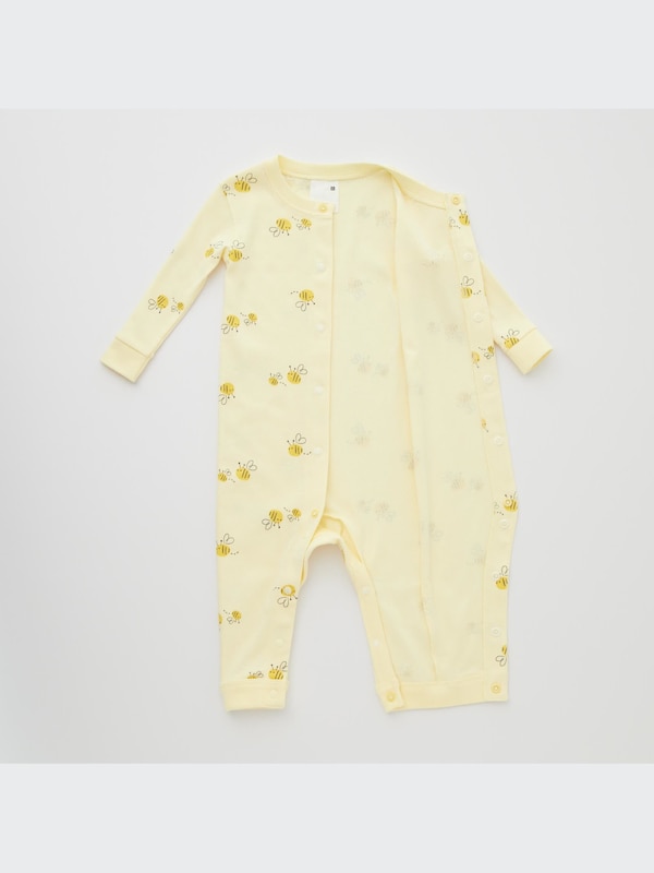 Joy of Print Long-Sleeve One Piece Outfit (Bee)