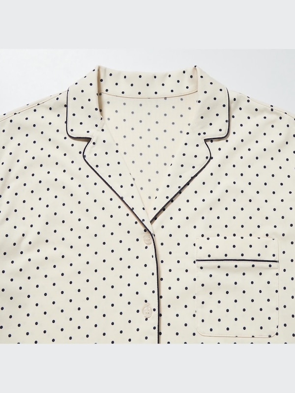 AIRism Cotton Pyjamas (Dot, Long Sleeve)