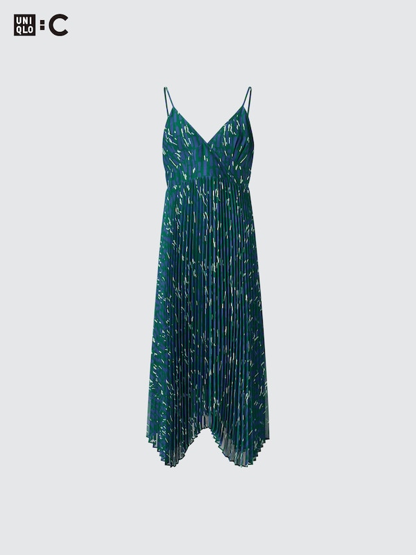 PLEATED CAMISOLE DRESS