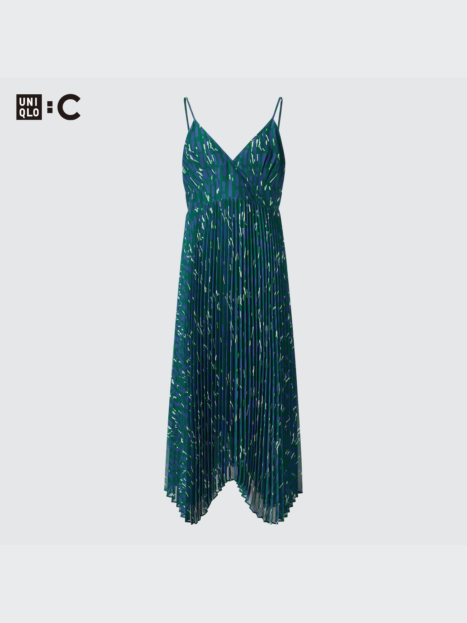 Pleated Camisole Printed Dress | UNIQLO US