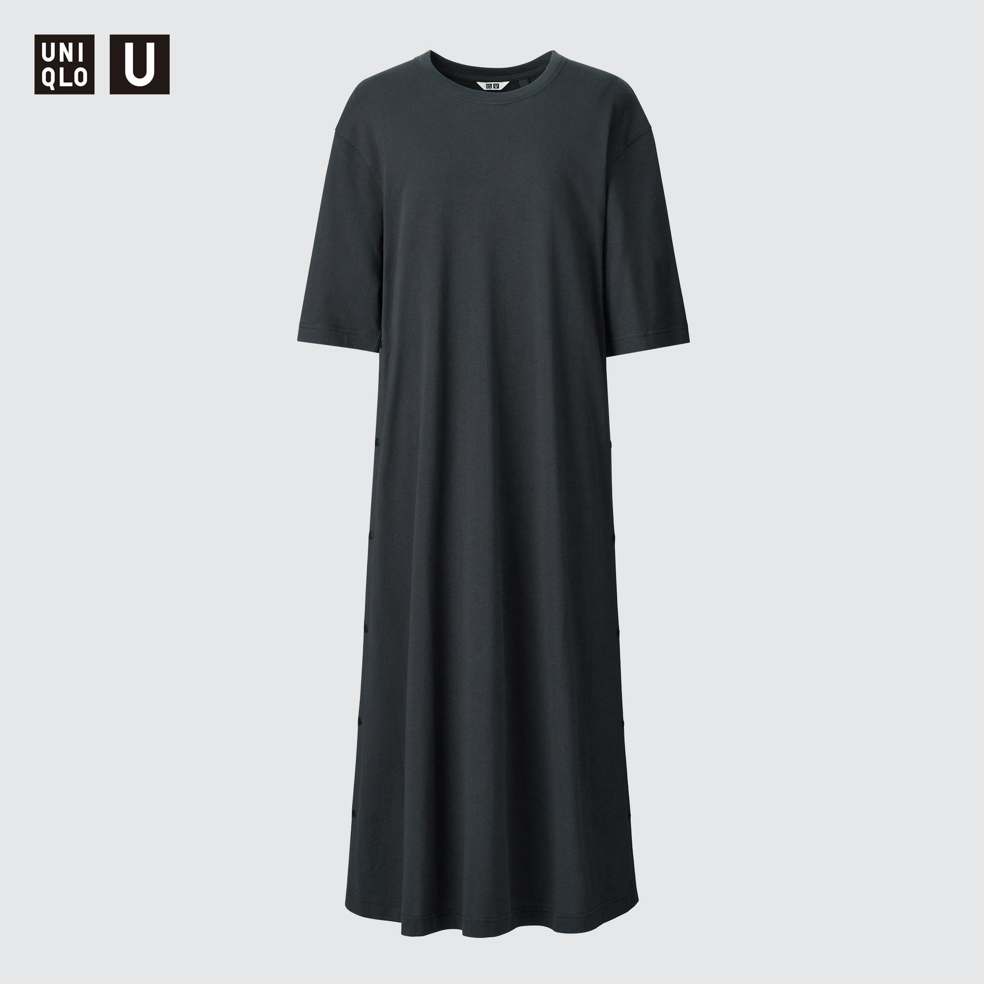 Uniqlo dress hot sale black