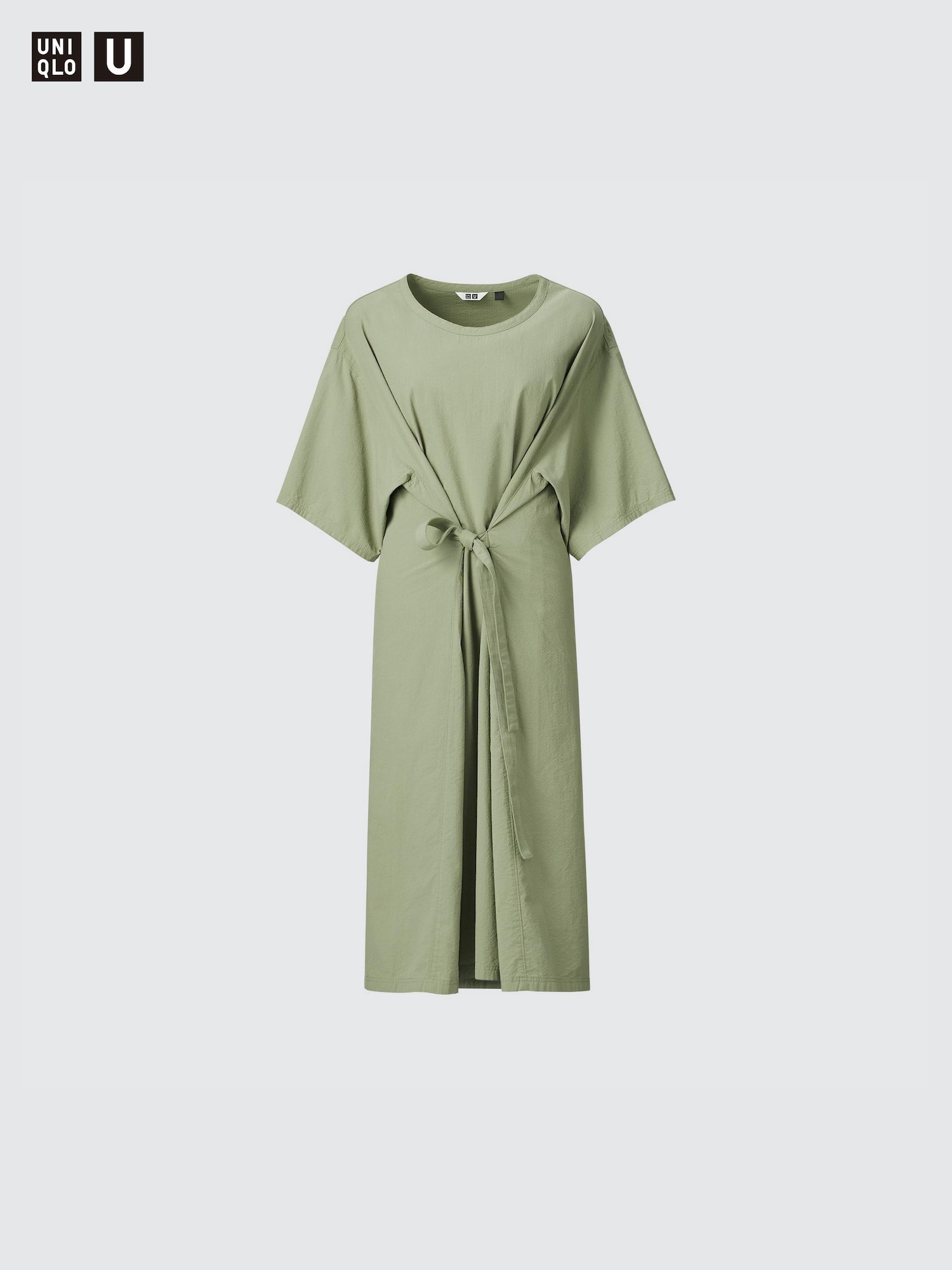 3Way Seersucker Short-Sleeve Dress | UNIQLO US