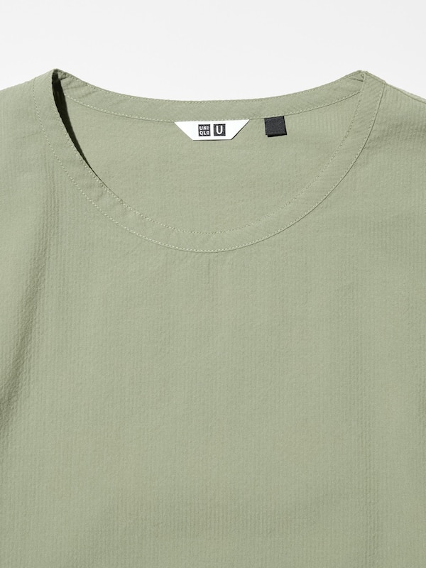 3Way Seersucker Short-Sleeve Dress
