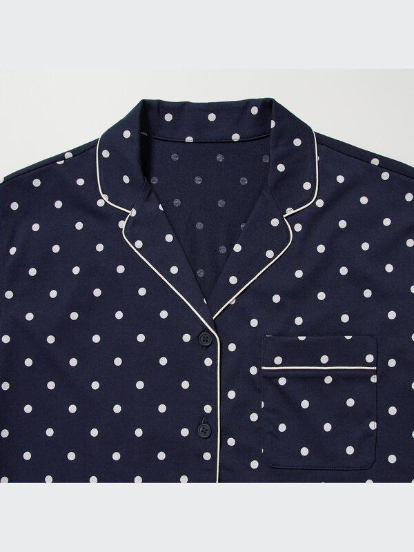 AIRism Cotton Printed Short-Sleeve Pajamas