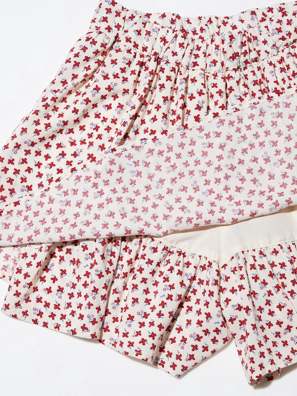 Rayon Flower Mini Skort