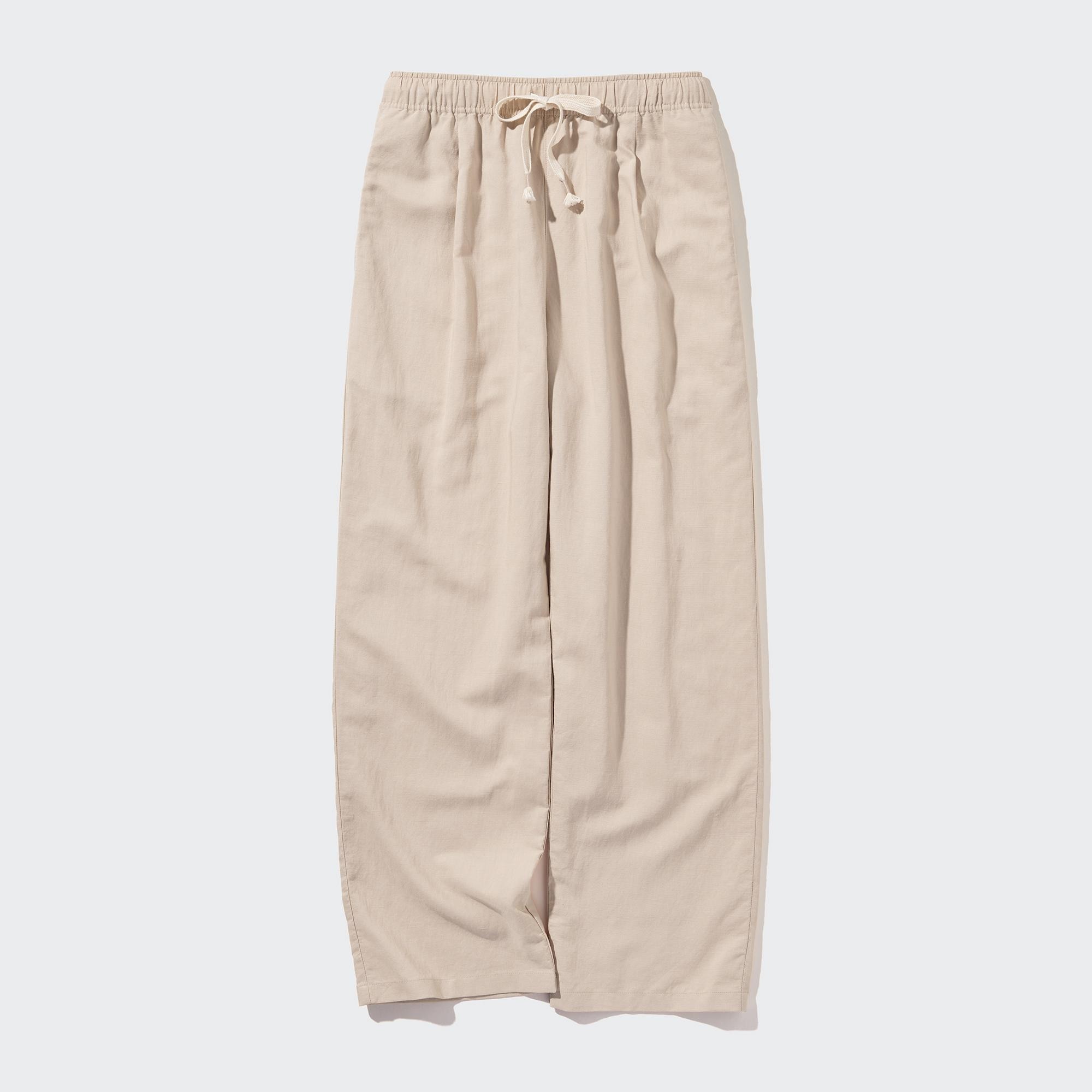 LINEN BLEND EASY PANTS