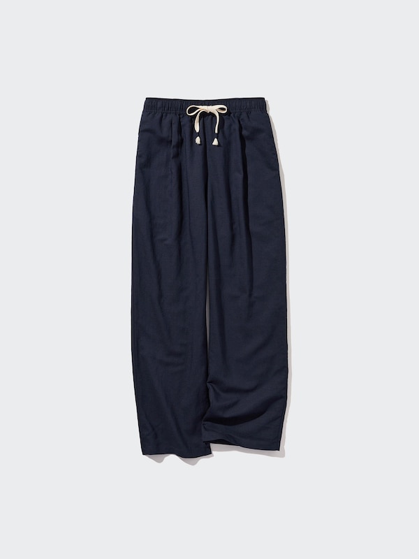 Linen Blend Easy Pants