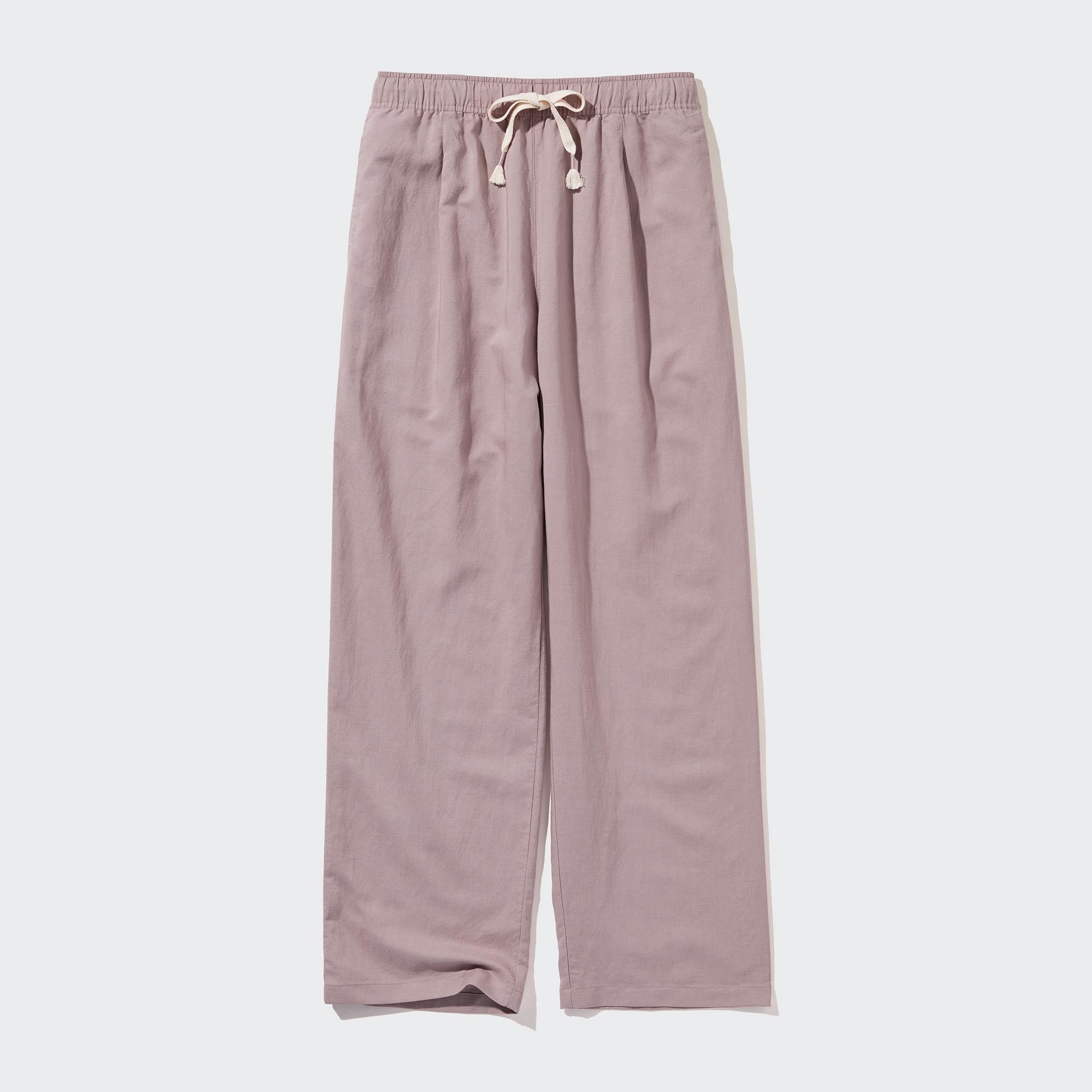 LINEN BLEND EASY PANTS