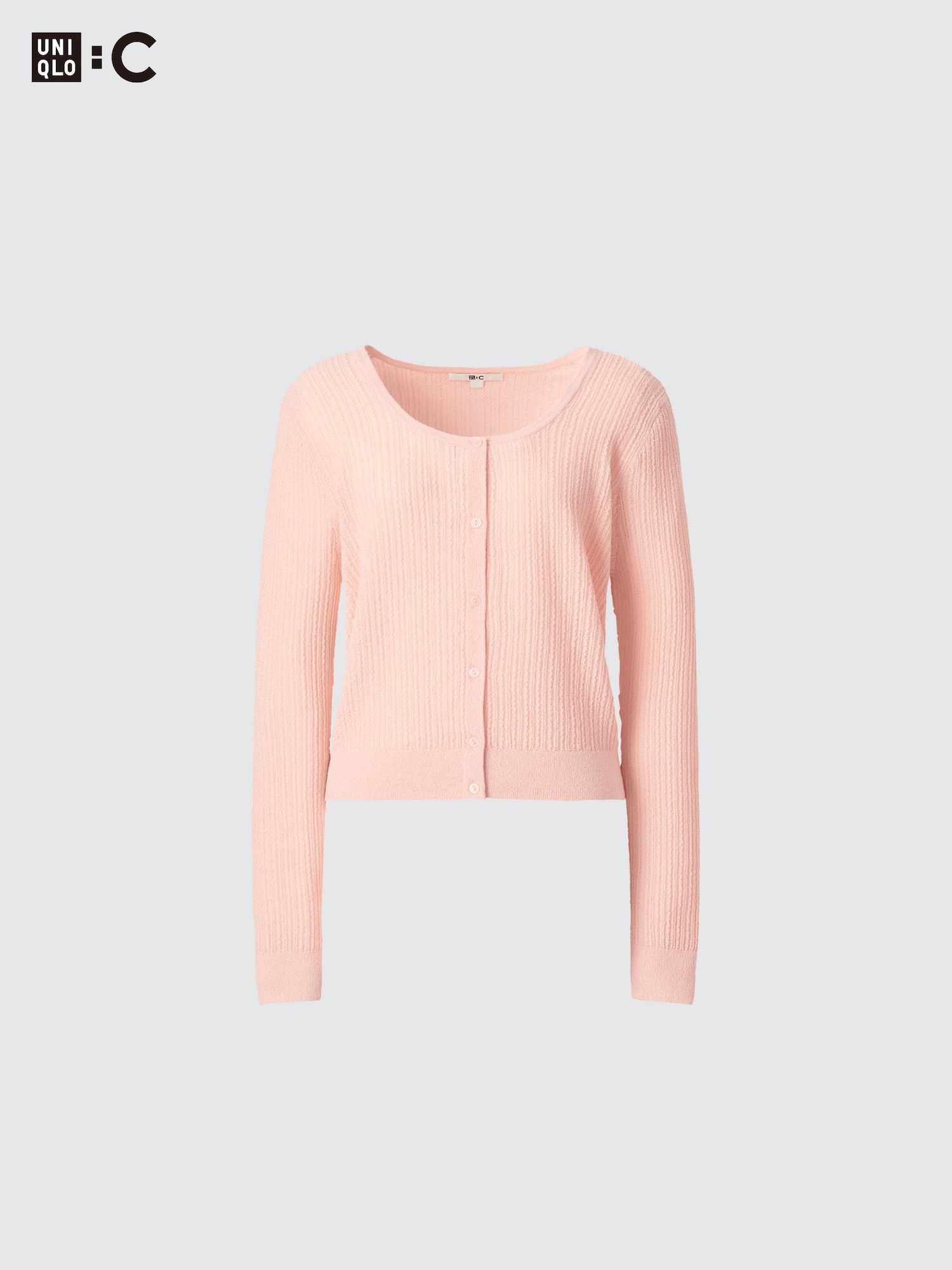 トップス CASHMERE BLENDED CARDIGAN ROUND NECK CASHMERE BLENDED CARDIGAN ROUND NECK_CHARCOAL PINK - MARDI