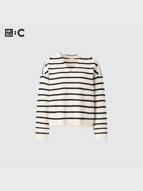 V- neck Long Sleeve Short Sweaters V- neck Long Sleeve Short Sweaters