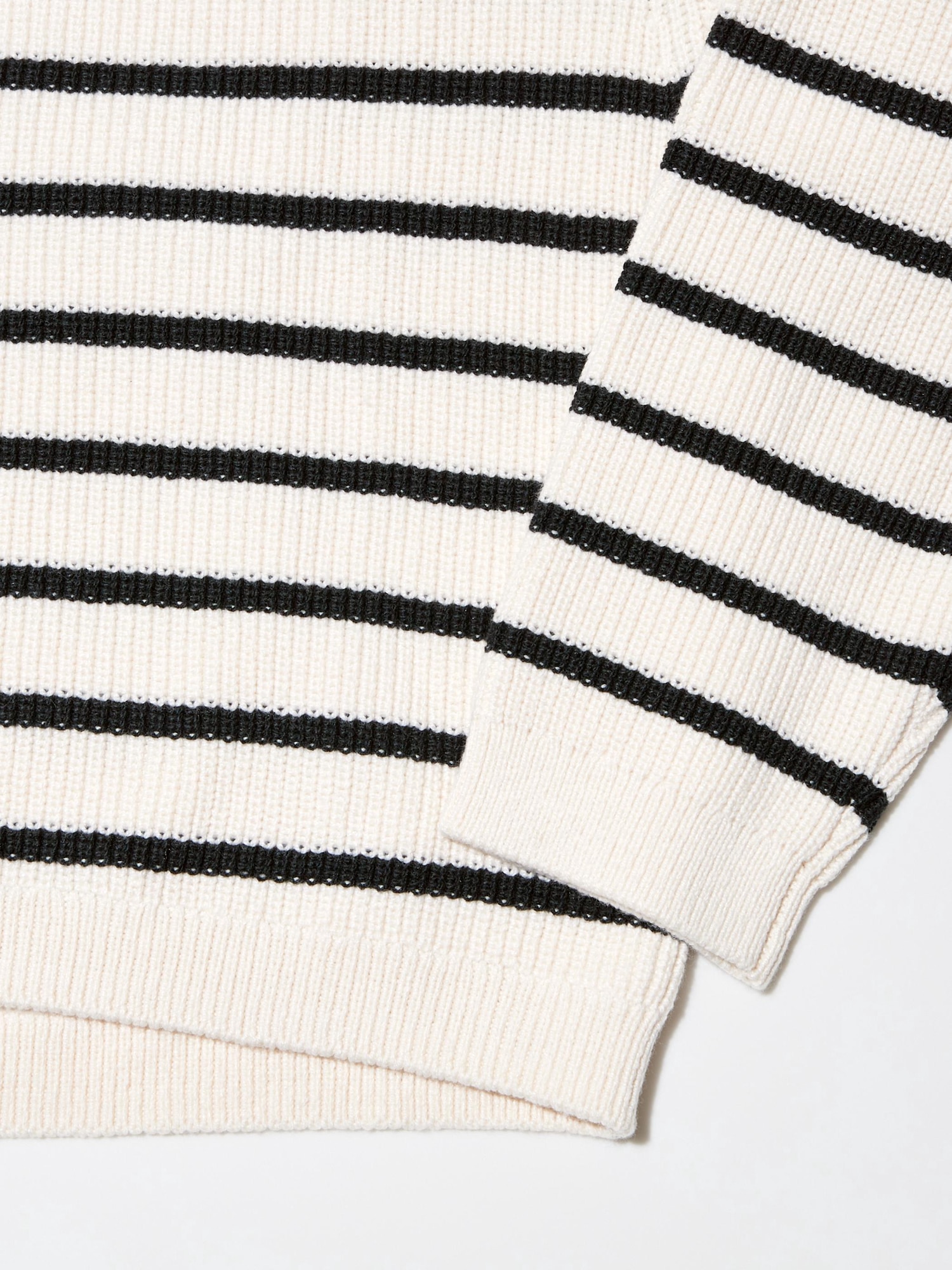 V-Neck Striped Short Sweater | UNIQLO US