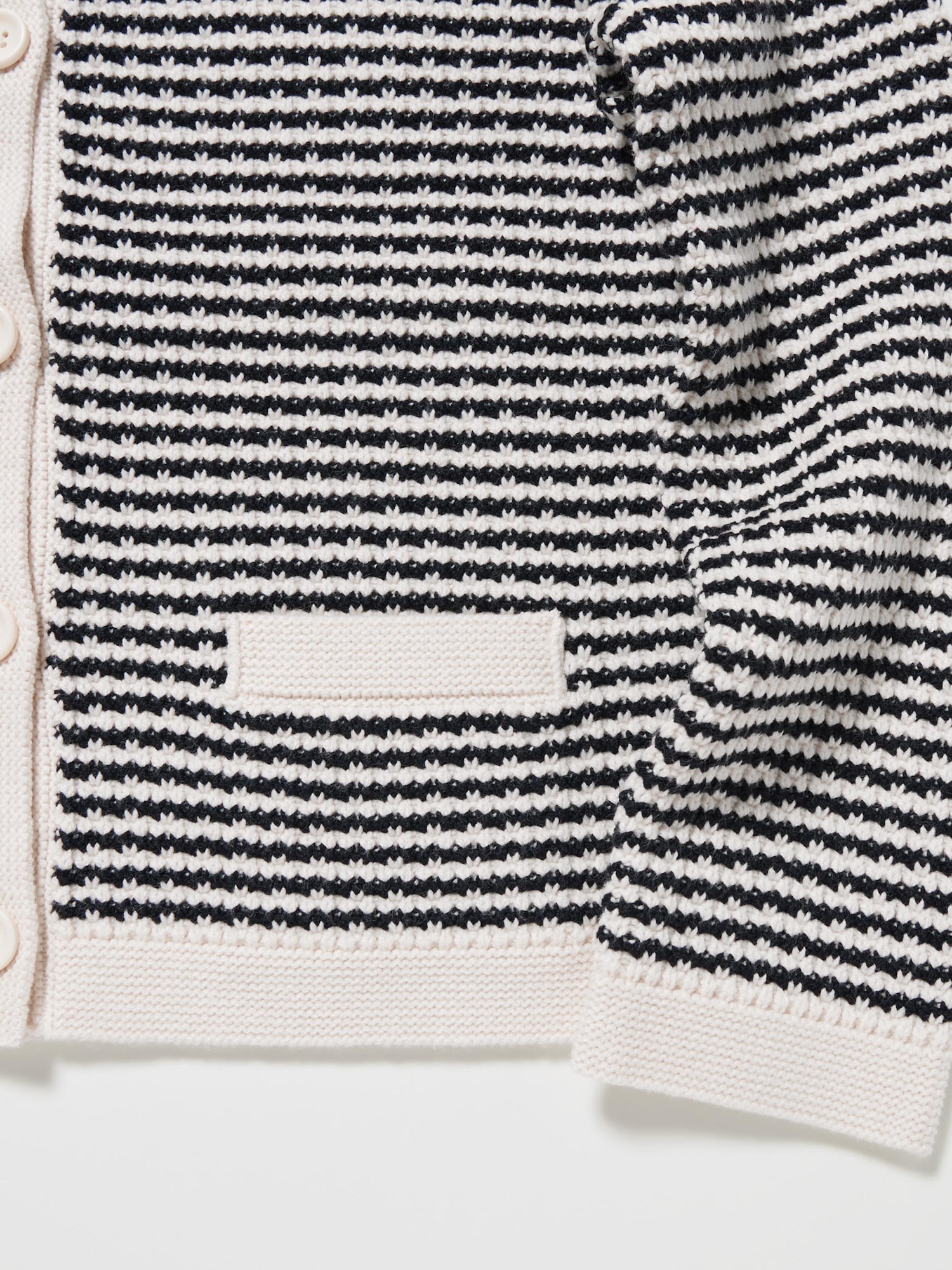 Knitted Short Jacket | Striped - thumbnail 4