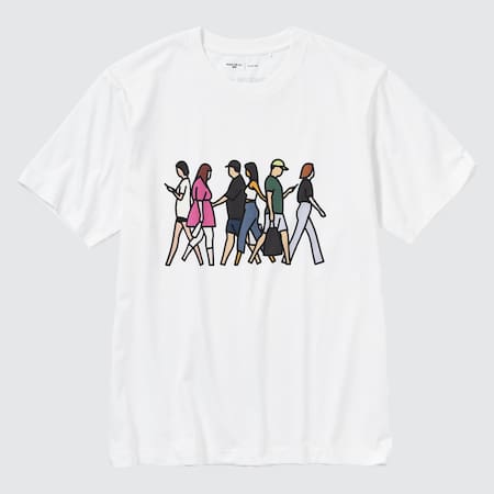Peace for All Graphic T-Shirt (Julian Opie)