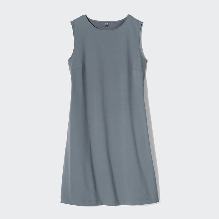 Uniqlo AIRism Vestido Mini Ultraelástico Sin Mangas - Gris - XL