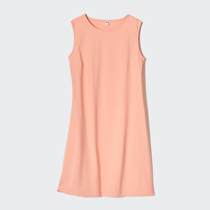 Uniqlo AIRism Vestido Mini Ultraelástico Sin Mangas - Naranja Claro - XXS