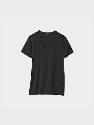 AIRism V Neck Short Sleeve T-Shirt
