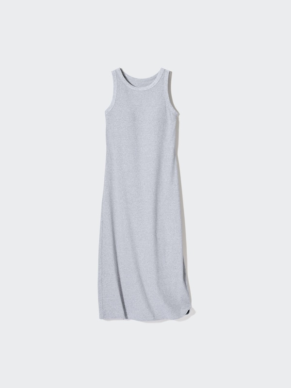 Ribbed Sleeveless Bra Dress
