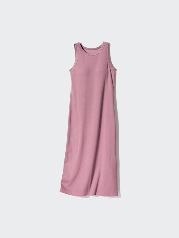 Ribbed Sleeveless Bra Dress