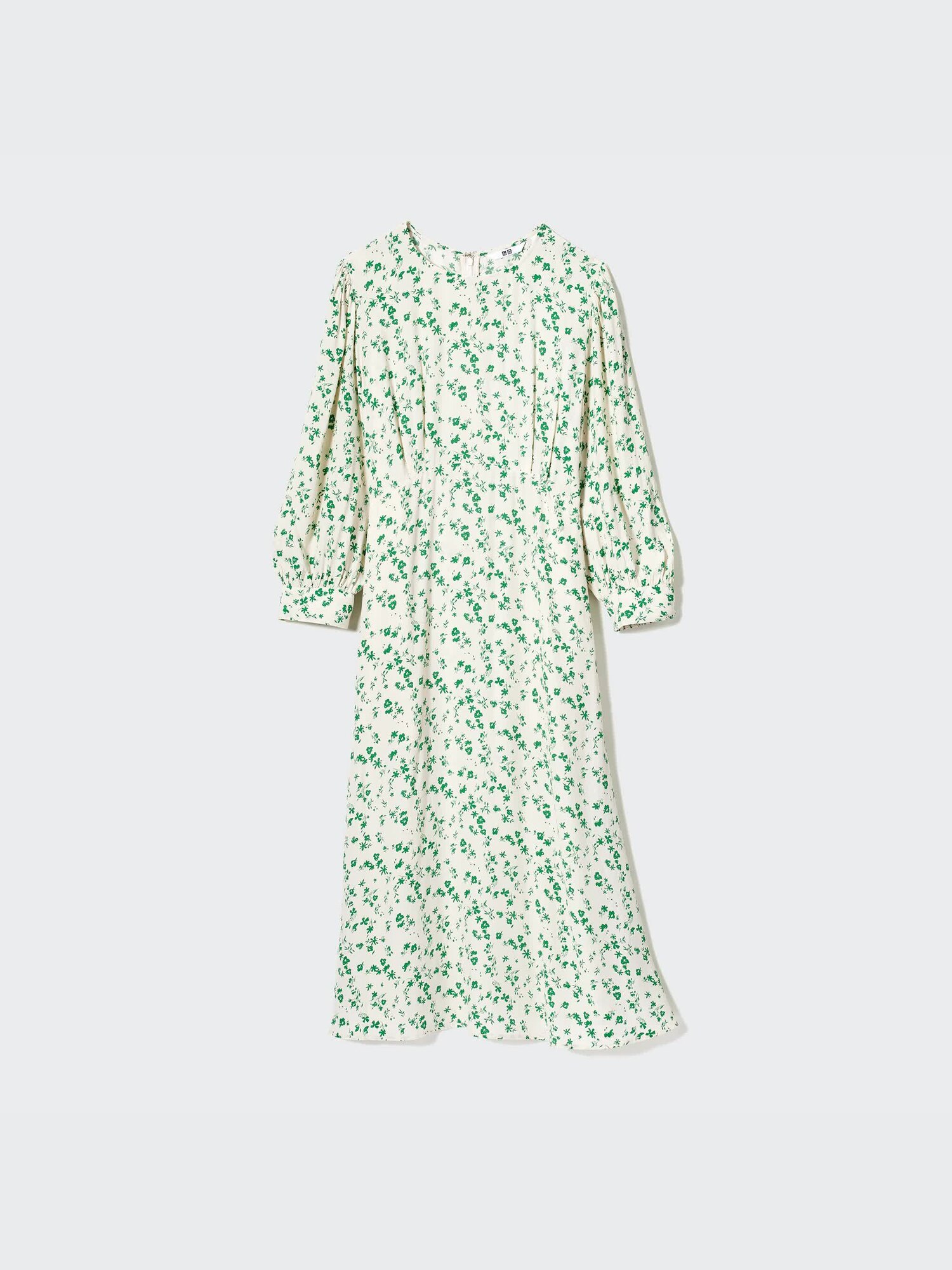 Printed 3/4 Sleeve Flare Dress | UNIQLO US