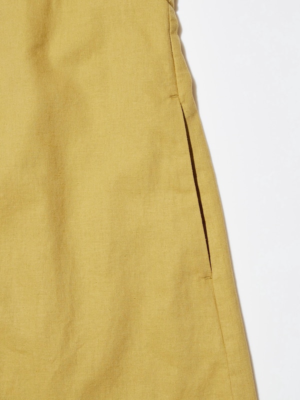 Linen Blend Sleeveless Mini Dress