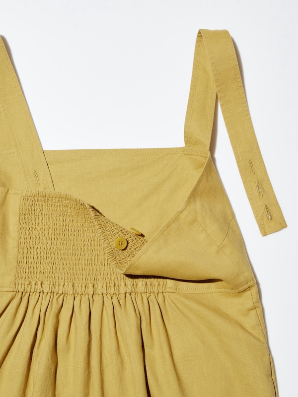 Linen Blend Sleeveless Mini Dress