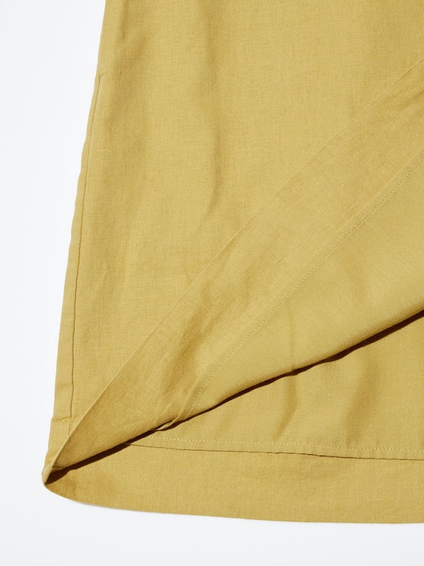 Linen Blend Sleeveless Mini Dress