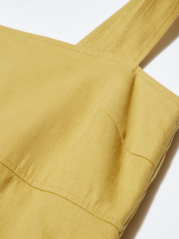 Linen Blend Sleeveless Mini Dress