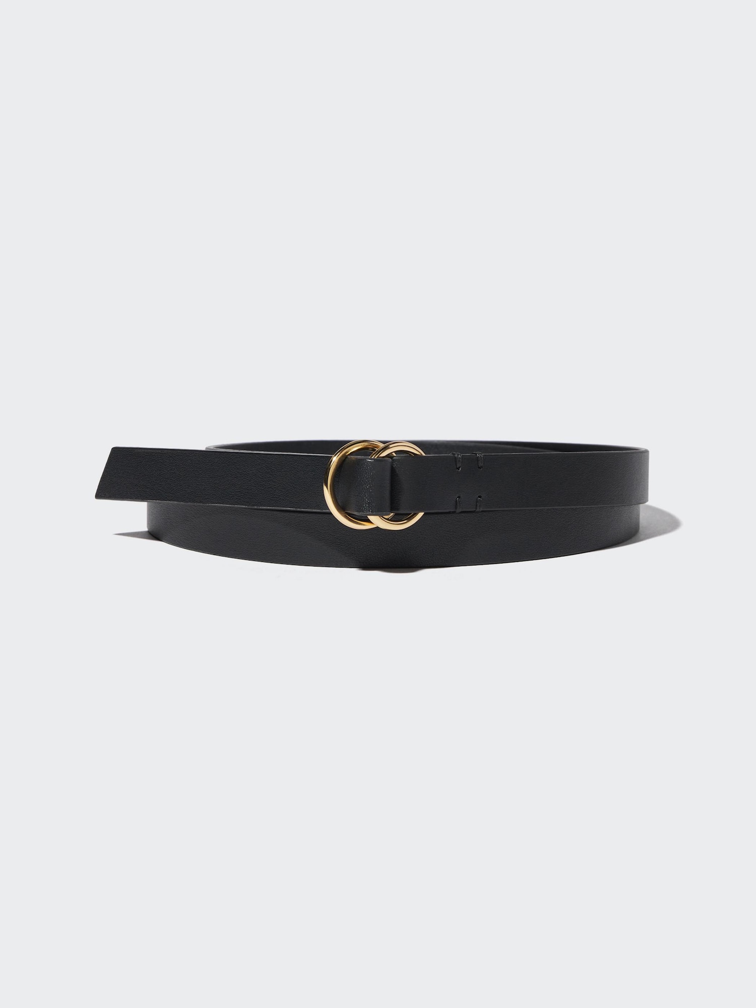 Double Ring Narrow Leather Belt UNIQLO US