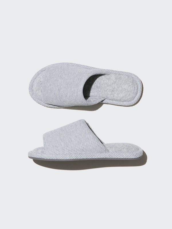 Open Toe Slippers (Waffle, Rubber Sole)