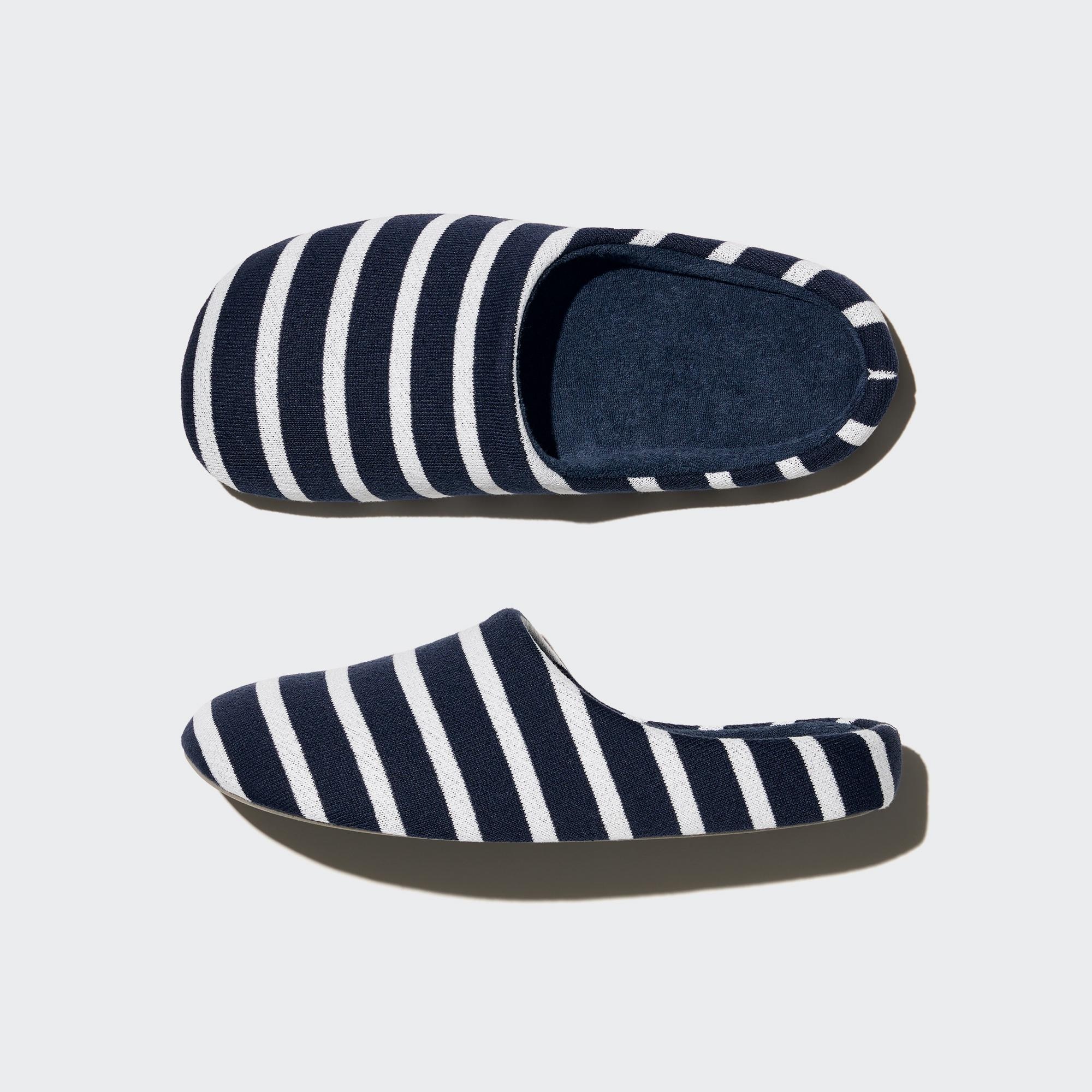 SWEAT JERSEY ROOM SHOES (STRIPED)