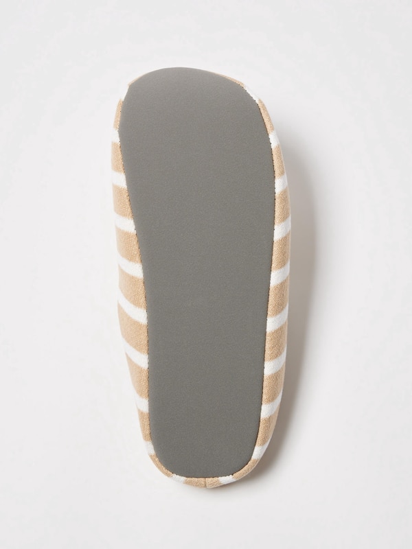 PANTOUFLES EN JERSEY (RAYÉES)