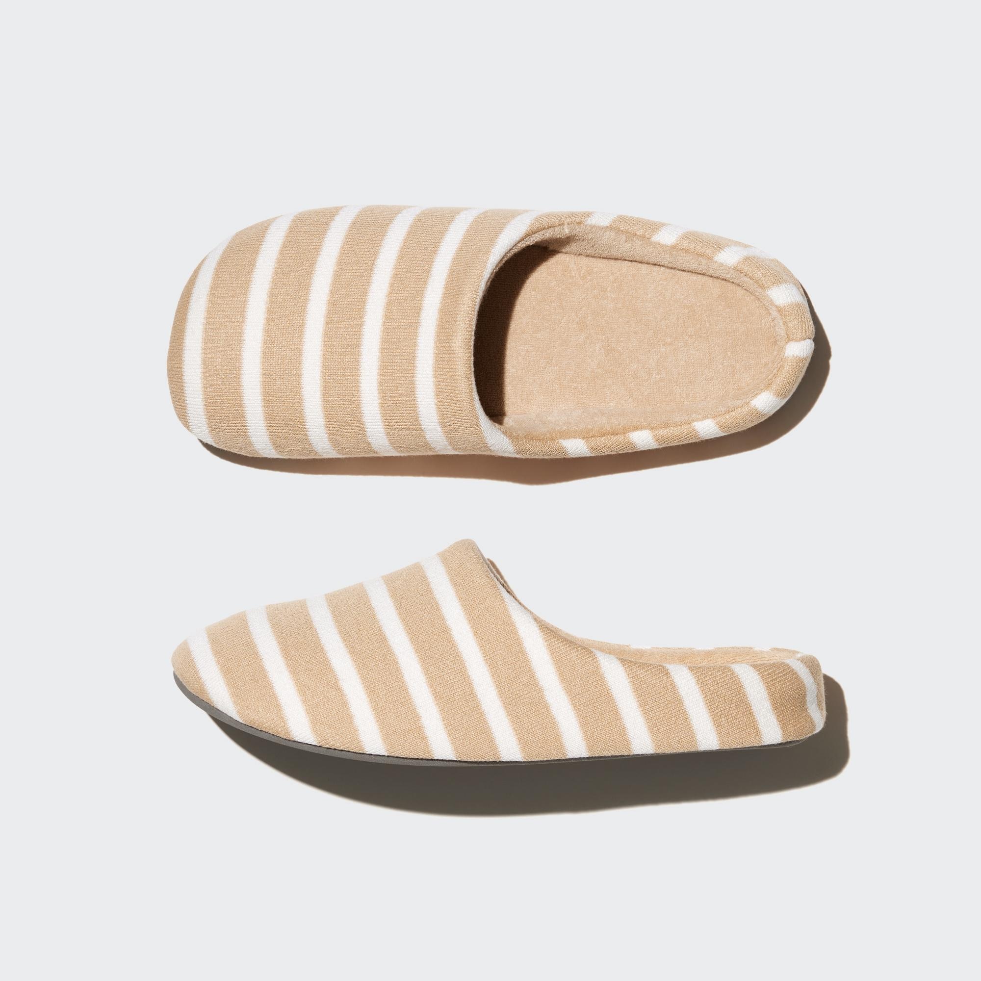 Sweat Jersey Room Shoes (Striped) | UNIQLO US