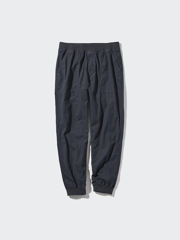 COTTON RELAXED RIBBED JOGGER PANTS